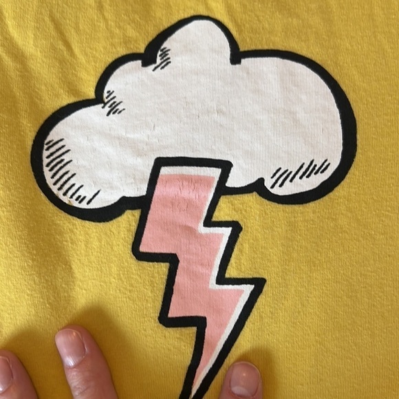 Stem Boxy Lightening Bolt Tee/Crop top - Picture 3 of 4
